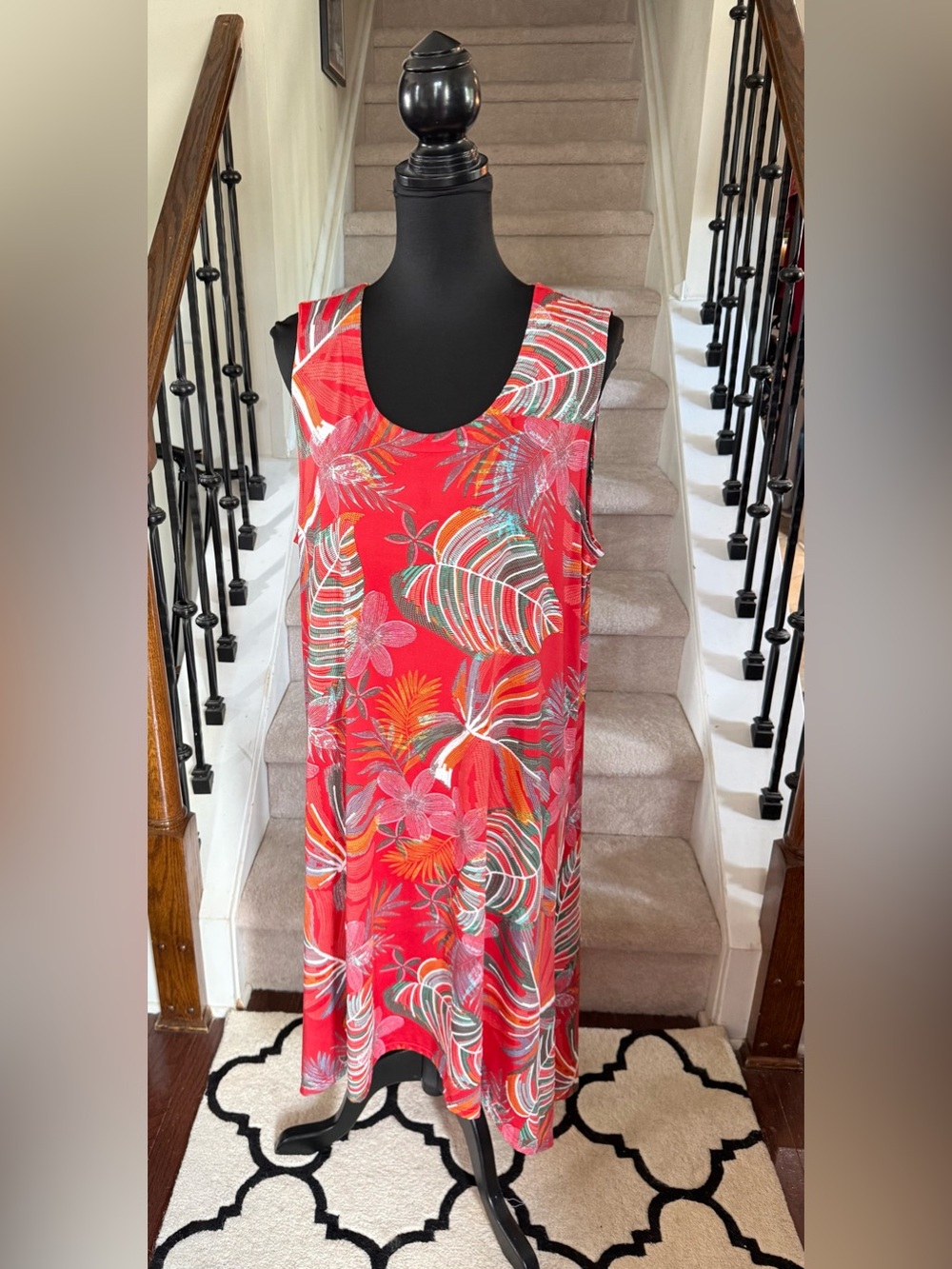 Ruby Rd. Tropical Jungle Print Dress